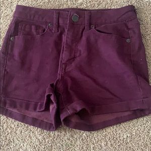 Aeropostale maroon midi shorts